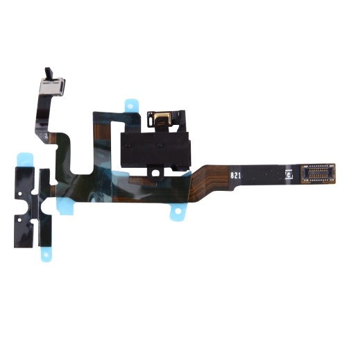 Headphone Jack / Volume Control Cable for iPhone 4S - Black