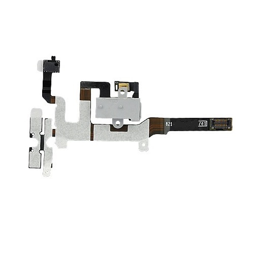 Headphone Jack / Volume Control Cable for iPhone 4S - White