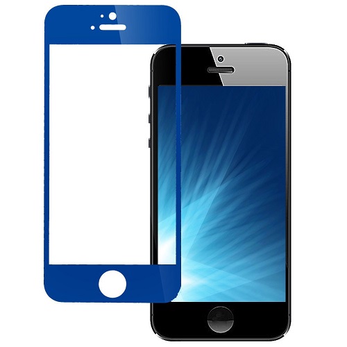 Tempered Glass in Retail Packaging for iPhone 5 / 5C / 5S / SE (2016) - Blue