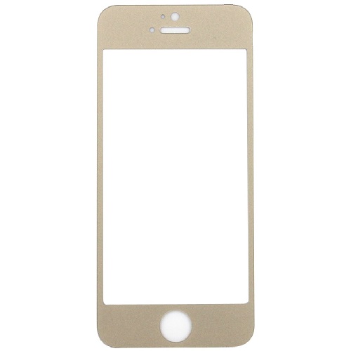 Tempered Glass in Retail Packaging for iPhone 5 / 5C / 5S / SE (2016) - Gold