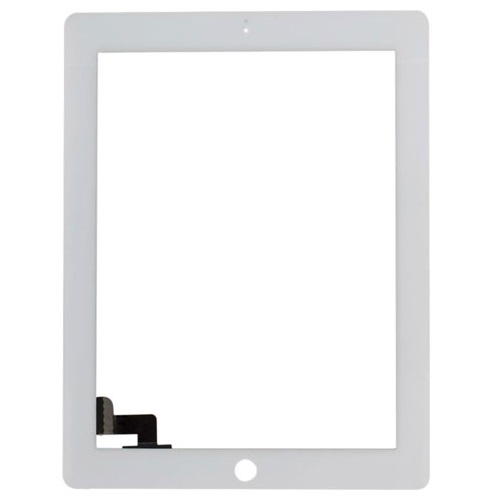 Aftermarket Digitizer without Home Button for iPad 2 - White