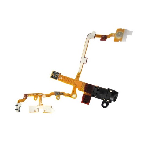 Audio Flex Cable with Brackets for iPhone 3GS - Black
