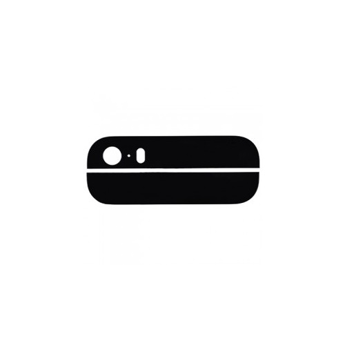 Back Glass (Top & Bottom) for iPhone 5S - Black