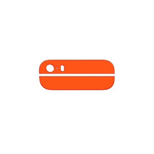 Back Glass (Top & Bottom) for iPhone 5S - Orange