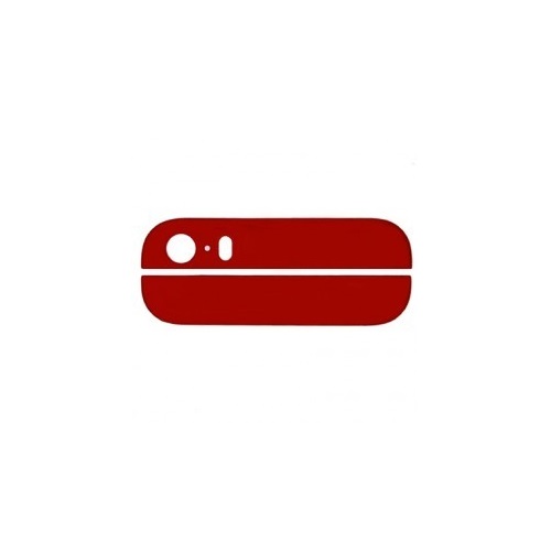 Back Glass (Top & Bottom) for iPhone 5S - Red