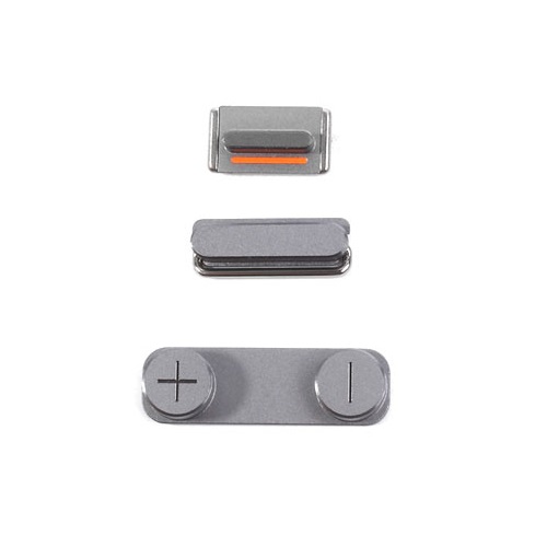 Hard Buttons (Power / Volume / Switch) Compatible For IPhone 5S - Space Gray