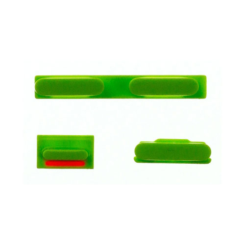 Power + Volume + Mute Button for iPhone 5C - Green