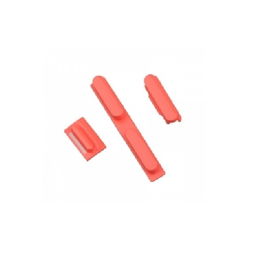 Power + Volume + Mute Button for iPhone 5C - Pink
