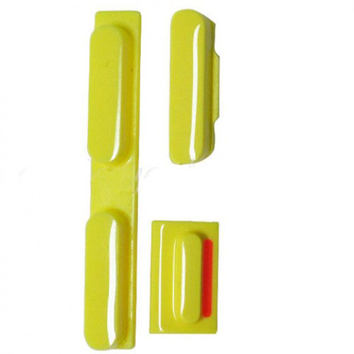 Power + Volume + Mute Button for iPhone 5C - Yellow