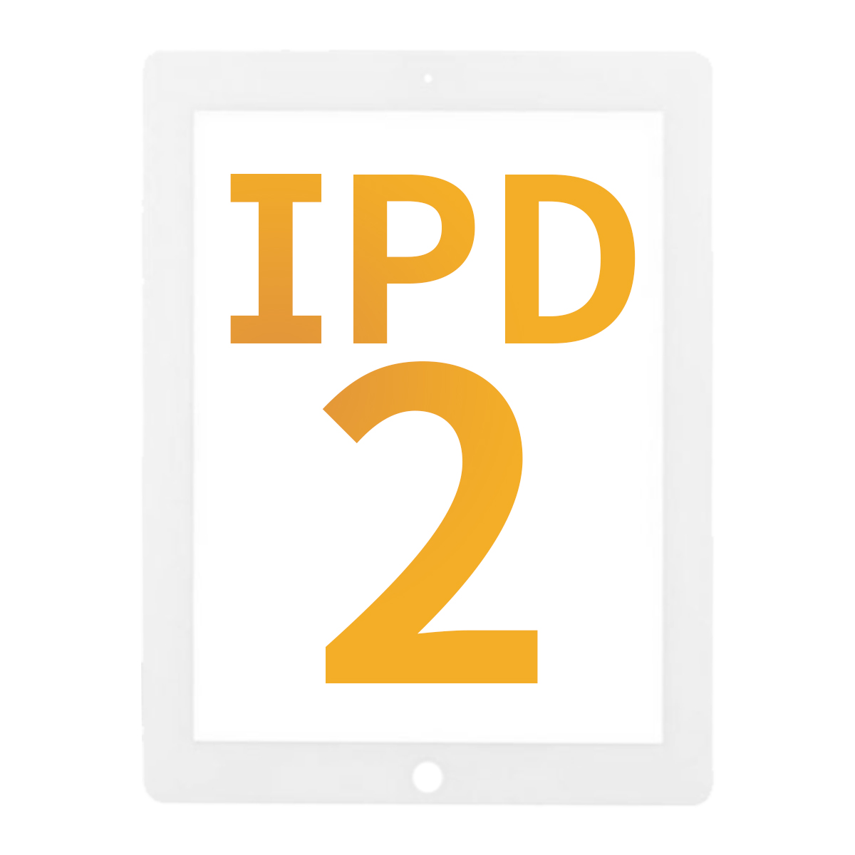 Premium Digitizer with Home Button for iPad 2 - White