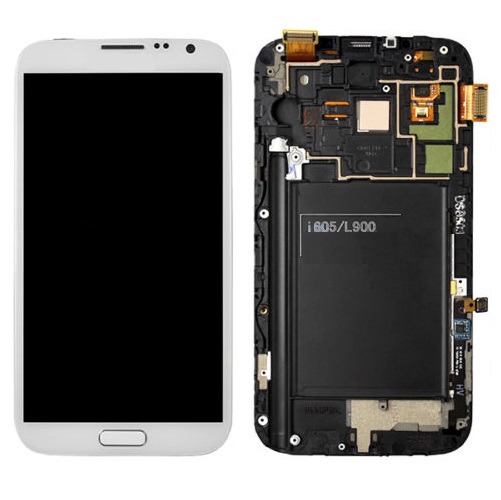 OEM LCD Full Assembly for Galaxy Note 2 CDMA i605/L900,- White