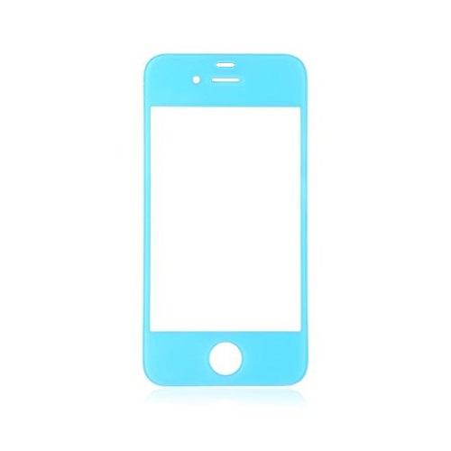 Tempered Glass in Retail Packaging for iPhone 4 / 4S - Blue