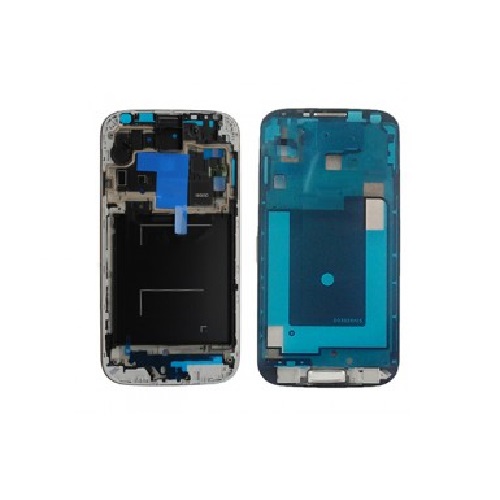 Mid-Frame with Home Button for Galaxy S4 GSM i337/M919/i9505,- White