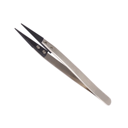 Plastic Tip Straight Tweezer