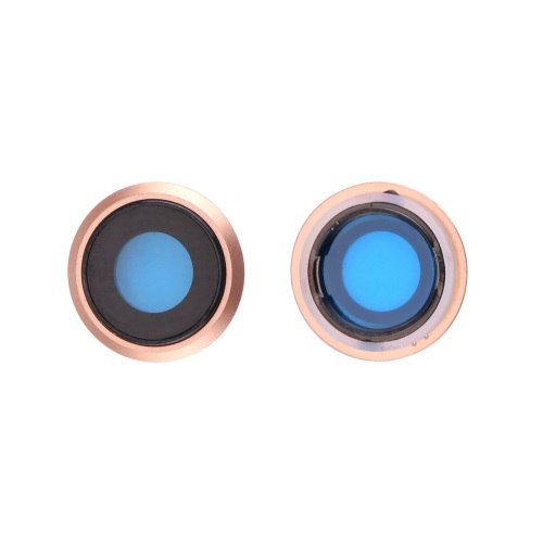 Rear Camera Lens & Cover Bezel Ring for iPhone 8 / SE (2020) / SE (2022) - Gold