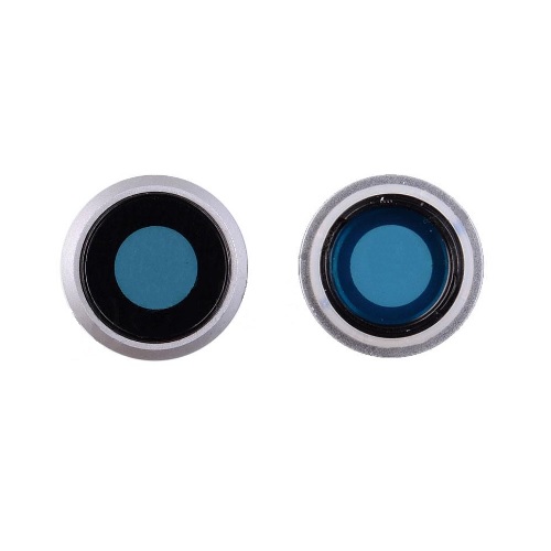 Rear Camera Lens & Cover Bezel Ring for iPhone 8 / SE (2020) / SE (2022) - Silver