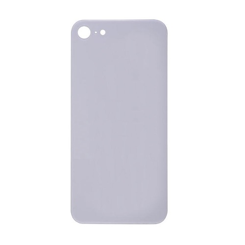 Back Cover Glass for iPhone 8 (No Logo) - White