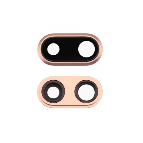 Rear Camera Lens & Cover Bezel Ring for iPhone 8 Plus - Gold