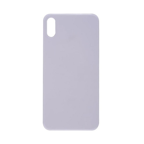 Back Cover Glass for iPhone X (No Logo) – Silver