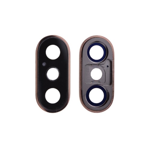 Rear Camera Lens & Cover Bezel Ring for iPhone XS - Gold
