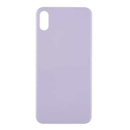 Back Cover Glass for iPhone XS Max (No Logo) – Silver