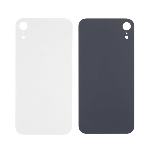 Back Cover Glass for iPhone XR (No Logo) - Silver