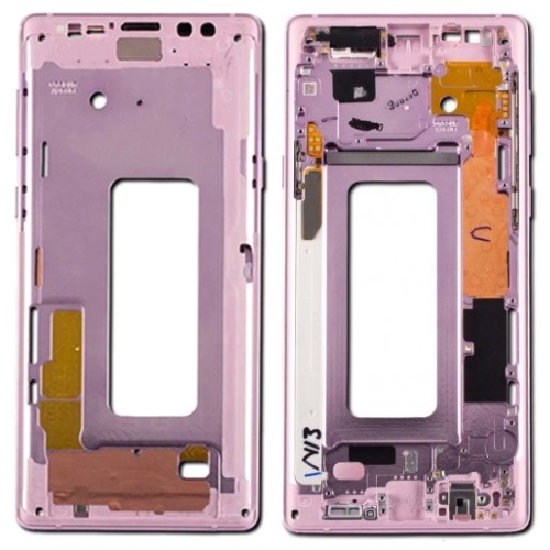 Mid-Frame Housing with Small Components Pre-Installed for Galaxy Note 9,- Lavender Purple