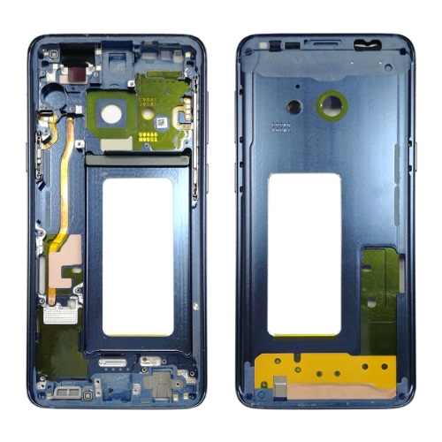 Mid-Frame Housing with Small Components Pre-Installed for Galaxy S9,- Coral Blue