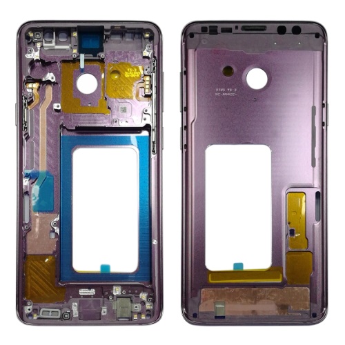 Mid-Frame Housing with Small Components Pre-Installed for Galaxy S9 Plus,- Lilac Purple