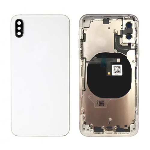 Back Housing w/ Small Components Pre-Installed for iPhone XS (No Logo) - Silver