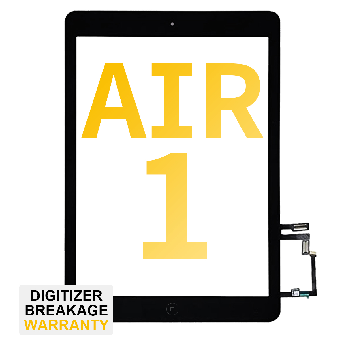 Premium Digitizer for iPad Air 1 (Home Button Pre-installed) - Black