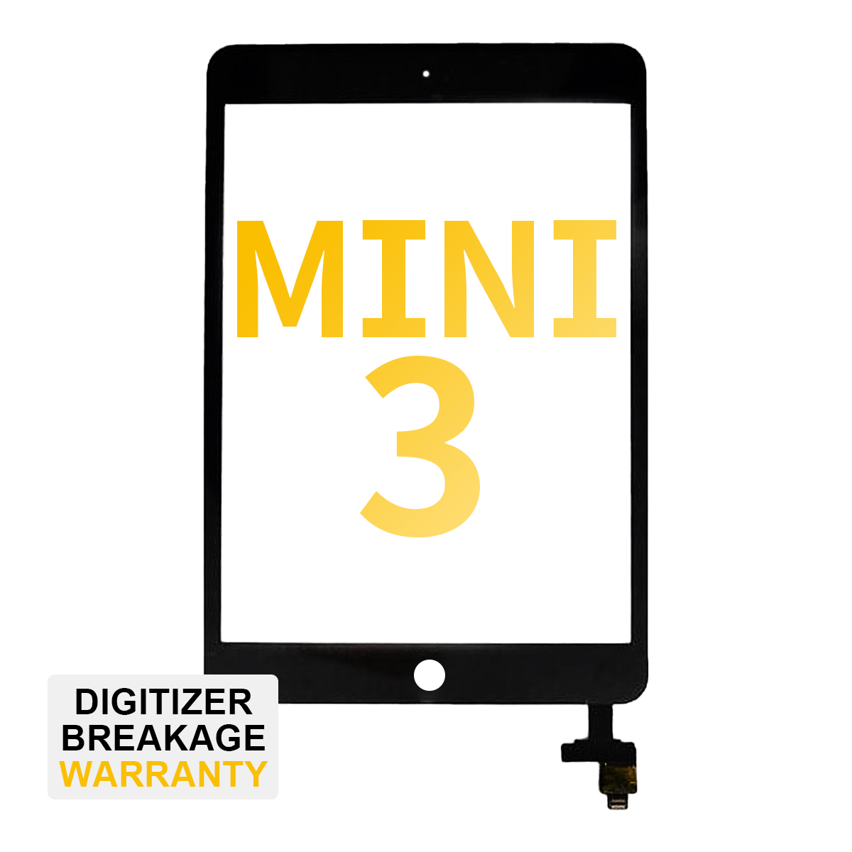 Premium Digitizer with IC Chip for iPad Mini 3 - Black