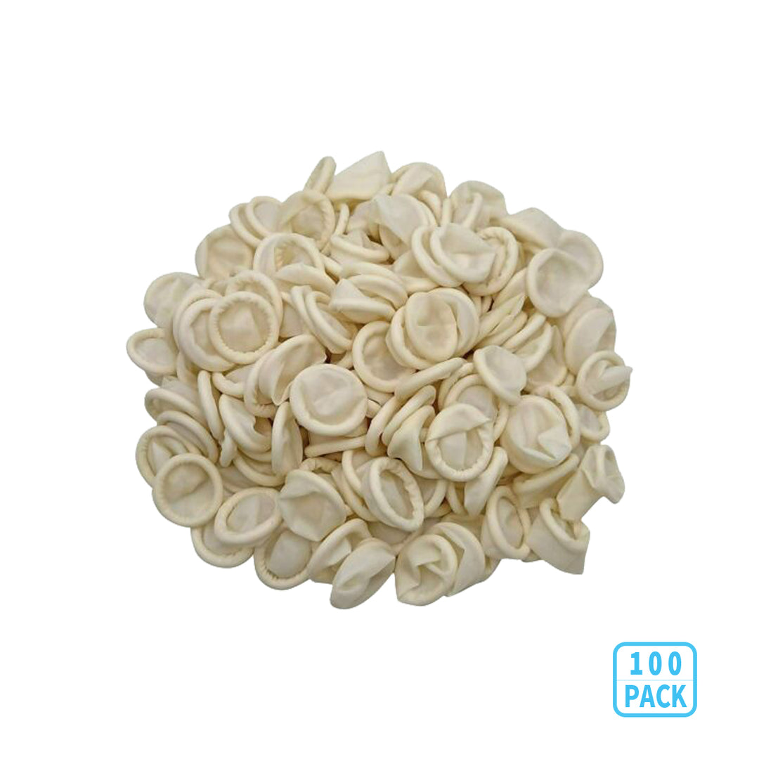 Anti-Static Rubber Finger Cots (100 Pack)