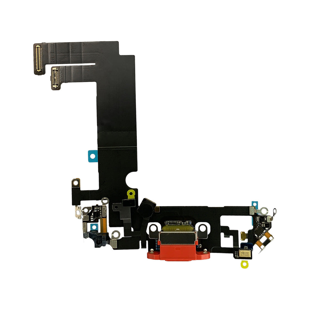 Aftermarket Charging Port Flex Cable with Board for iPhone 12 Mini - Red