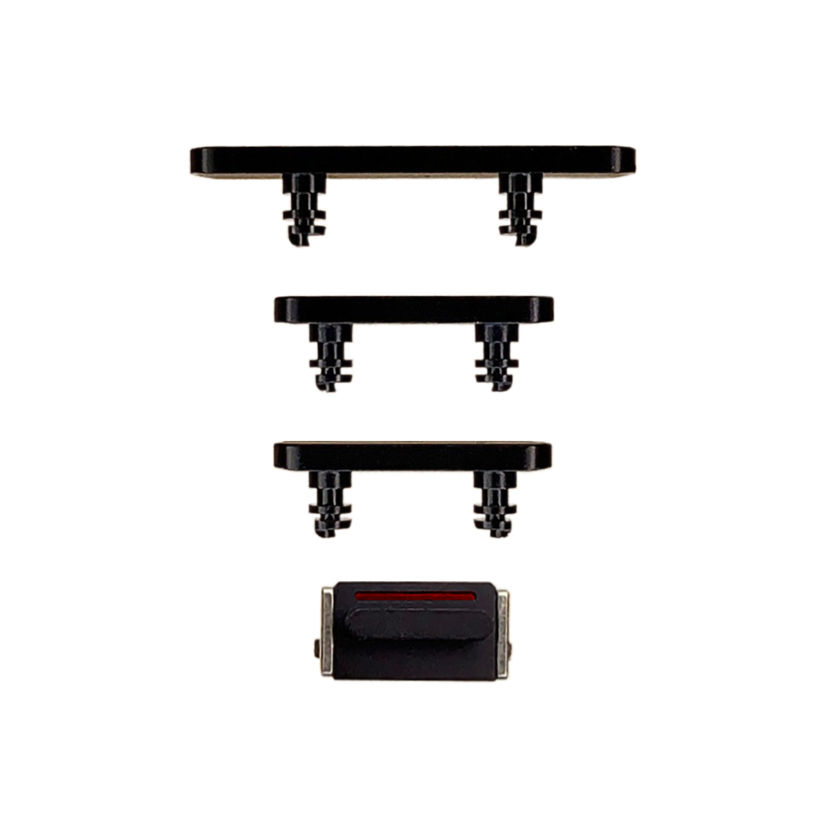 Hard Buttons (Power + Volume + Switch) for iPhone 12 Mini - Black