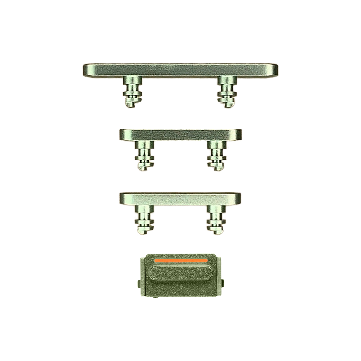 Hard Buttons (Power + Volume + Switch) for iPhone 12 Mini - Green