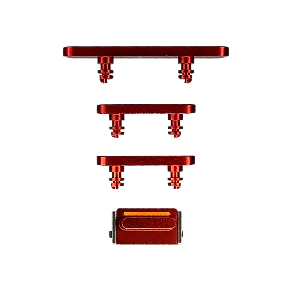 Hard Buttons (Power + Volume + Switch) for iPhone 12 - Red