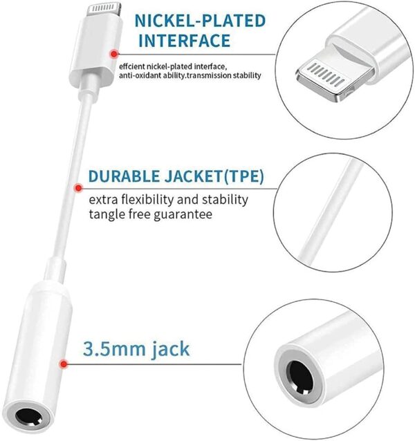 Lightning to 3.5mm Headphone Jack Adapter - Image 7