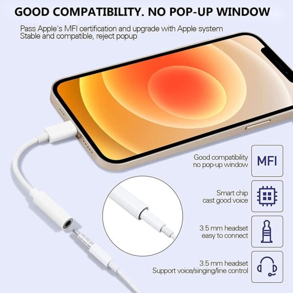 Lightning to 3.5mm Headphone Jack Adapter - Image 9