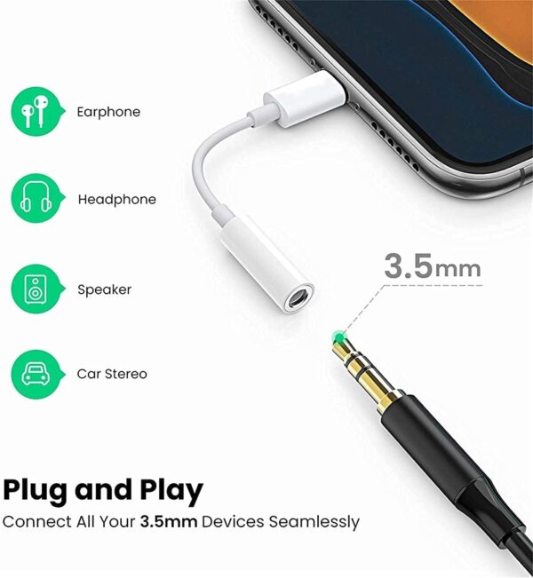 Lightning to 3.5mm Headphone Jack Adapter - Image 10