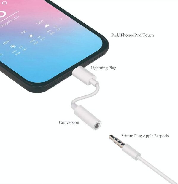 Lightning to 3.5mm Headphone Jack Adapter - Image 3