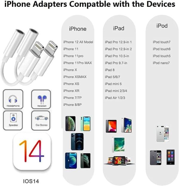 Lightning to 3.5mm Headphone Jack Adapter - Image 6