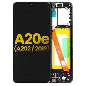Refurbished LCD Assembly w/ Frame for Samsung Galaxy A20E (A202 / 2019) – All Colors