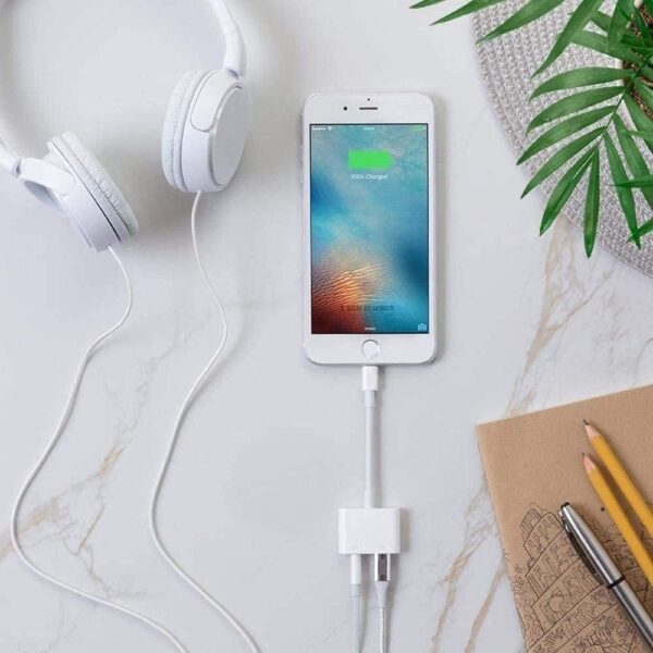 Lightning to 3.5mm Headphone Jack + Lightning Adapter - Image 11
