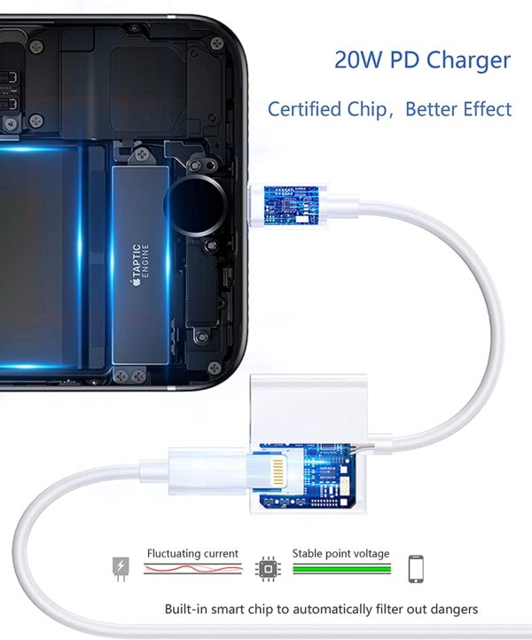 Lightning to 3.5mm Headphone Jack + Lightning Adapter - Image 4