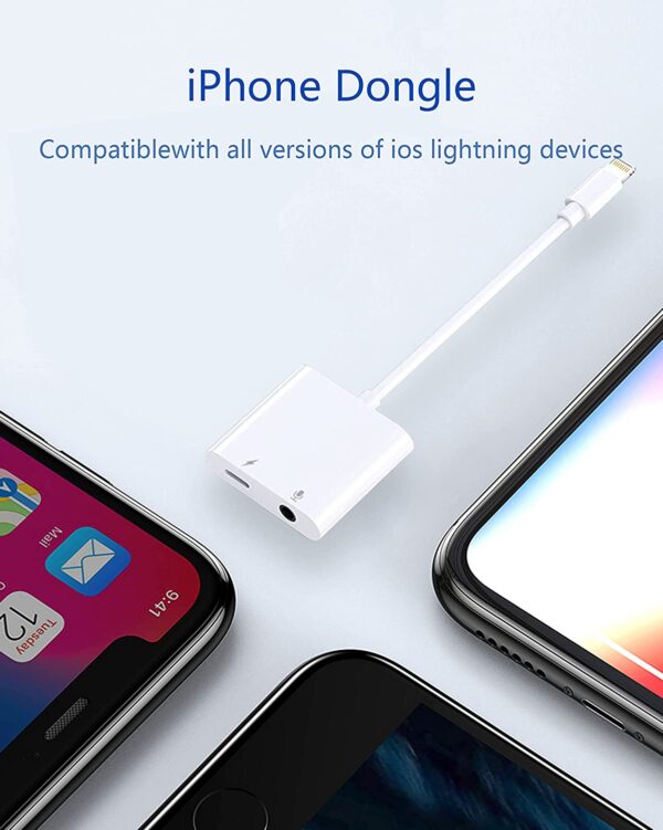 Lightning to 3.5mm Headphone Jack + Lightning Adapter - Image 8