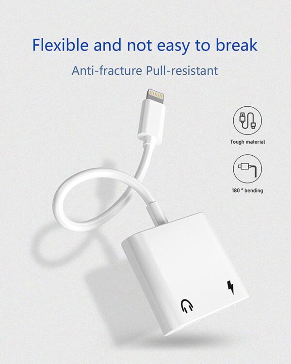 Lightning to 3.5mm Headphone Jack + Lightning Adapter - Image 9