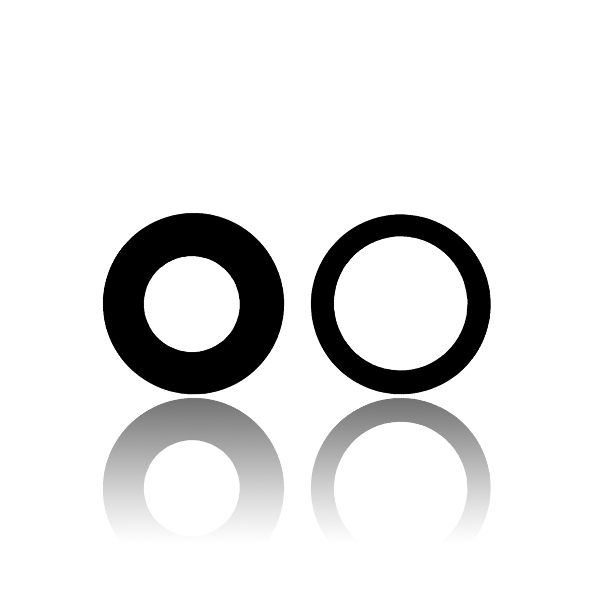 Back Camera Lens Glass Only with Adhesive for iPhone 12 Mini / 12 (2 pcs Set) (Real Sapphire)
