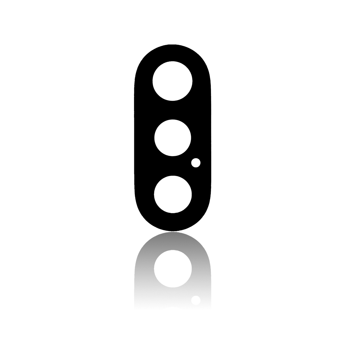 Back Camera Lens Glass Only with Adhesive for iPhone XS / XS Max (10 Pack) (Real Sapphire)