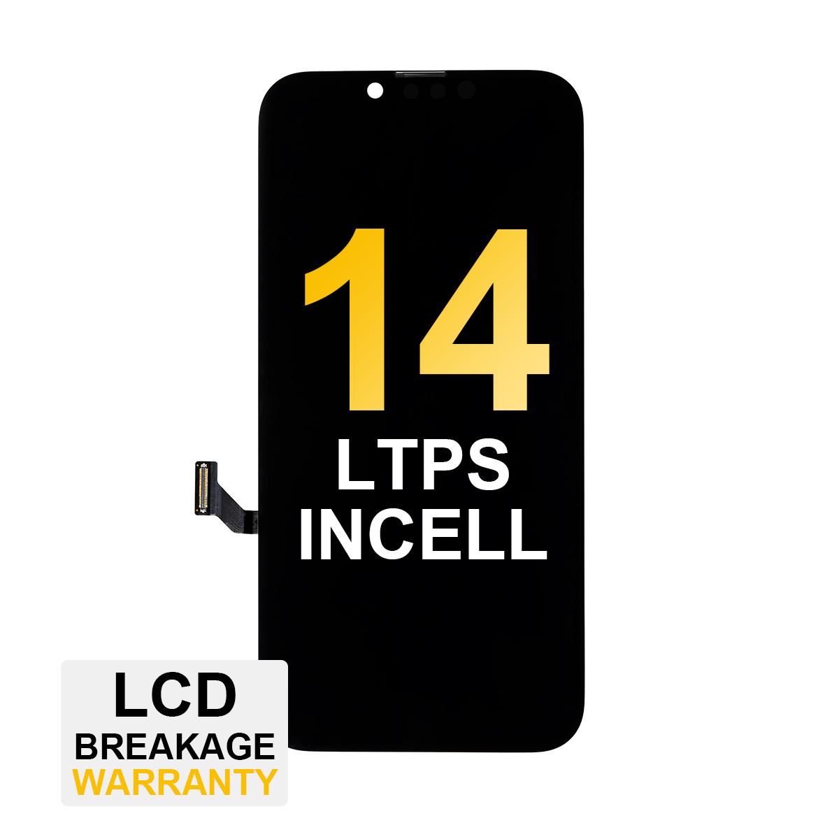 iPhone 14 LTPS INCELL LCD Breakage at Kracked Screens